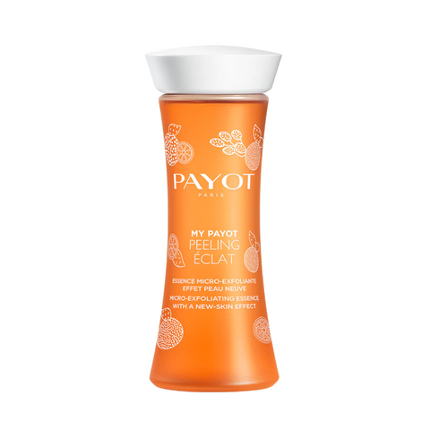 Orange Payot peeling essence bottle.