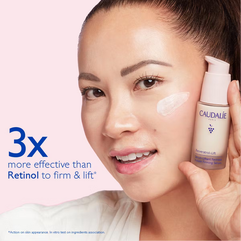 Caudalie resveratrol lift serum is 3 times more effective than retinol