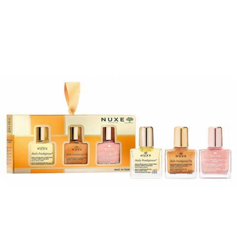 French pharmacy Nuxe oil trio gift set