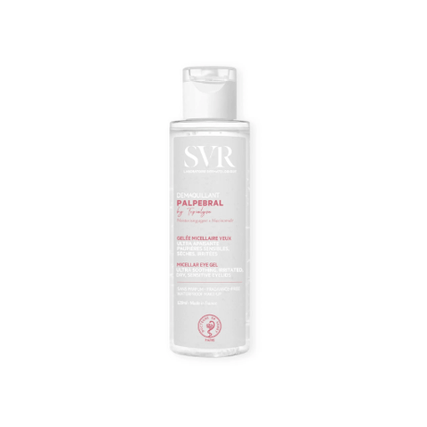 French pharmacy brand SVR eye makeup remover for eczema or ultrasensitive eye contour