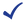 Dark blue checkmark icon