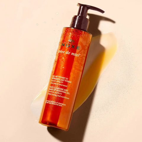 Bottle of face cleansing gel.