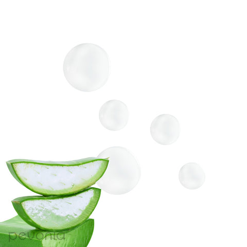 Sensitive Skin Lotion element with aloe vera and bubbles