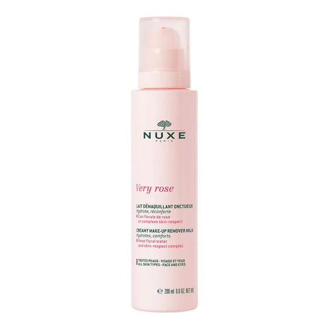 Pink Nuxe Very Rose makeup remover bottle.