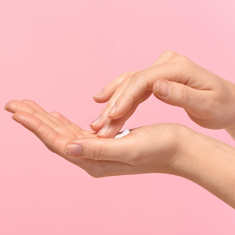 LFS Product - Applying Cream to Hand