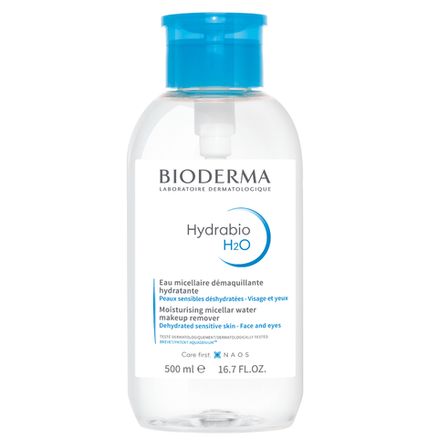 Bottle of Bioderma hydrabio H2O in 16.7 oz sold at lefrenchskincare