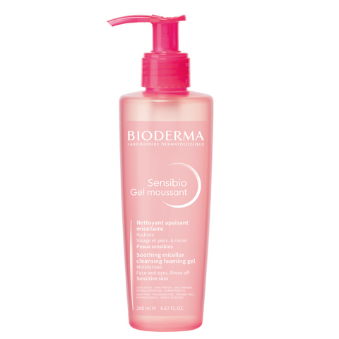 bottle of Bioderma soothing cleansing gel LFS
