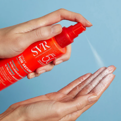SVR spray Sun Secure SPF 50+ invisible milk dry touch