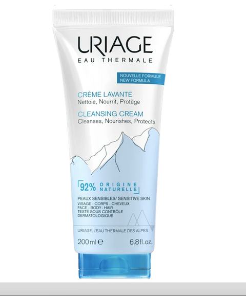 Uriage cleansing crean can be use for the face and the body when you have dry skin