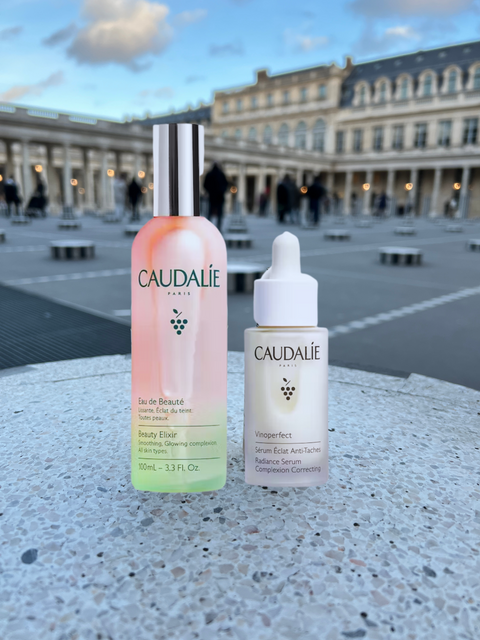 Caudalie products staged at palais royal